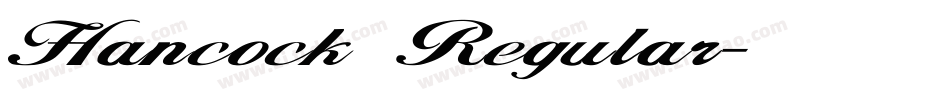 Hancock Regular字体转换